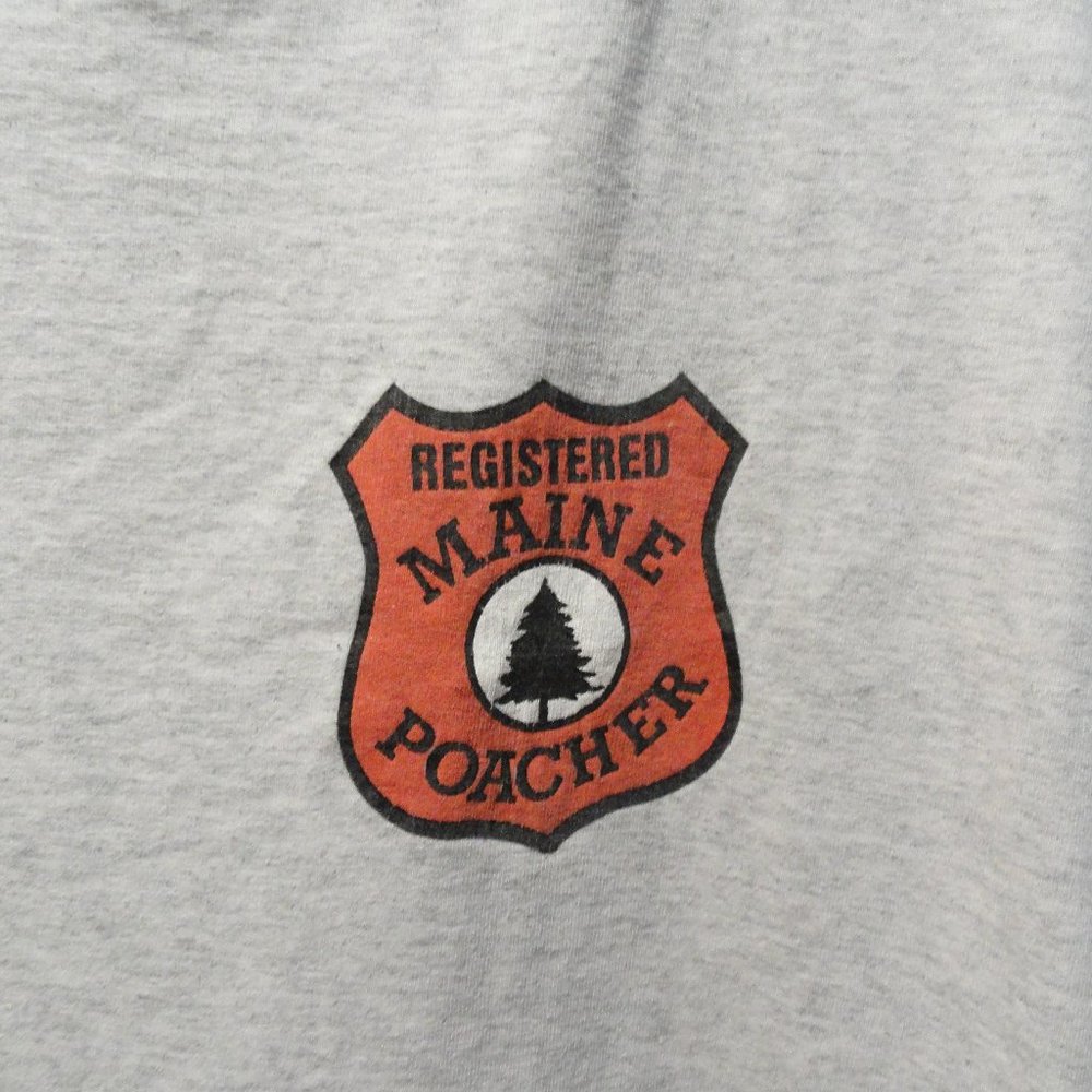 Maine Poacher State patch iron on T~Gently worn~Maine Hunter - Picture 2 of 4